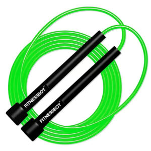 FITNESSBOT Adjustable Skipping Rope Weight Loss Pencil Rope For Men Gym Women Kids Freestyle Skipping Rope  (Green, Length: 290 cm)